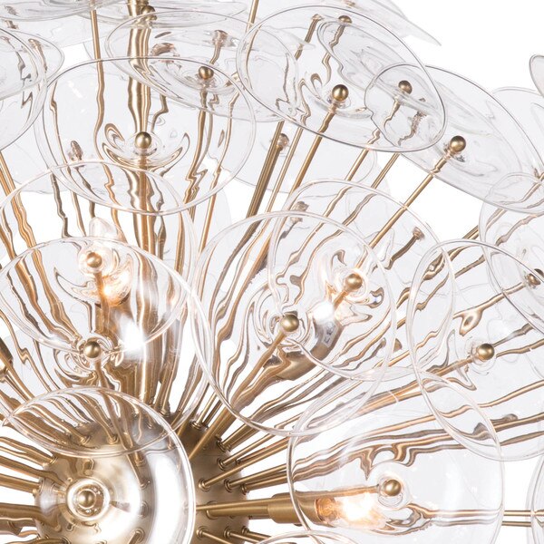 Poppy Glass Chandelier Large